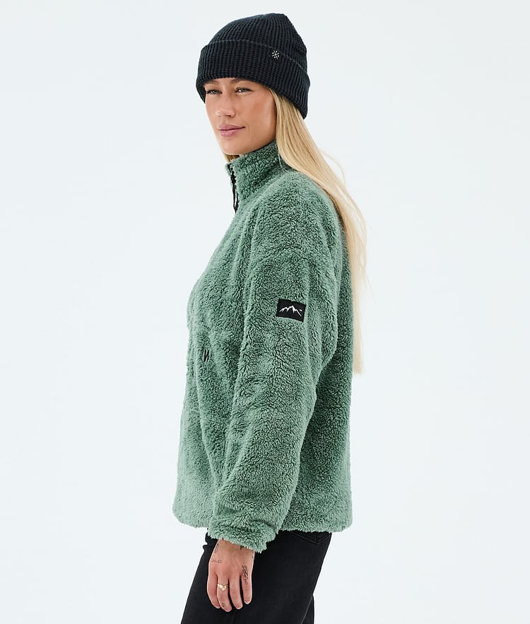 Dope Pile W Fleecegenser Dame Faded Green, Image 5 of 7