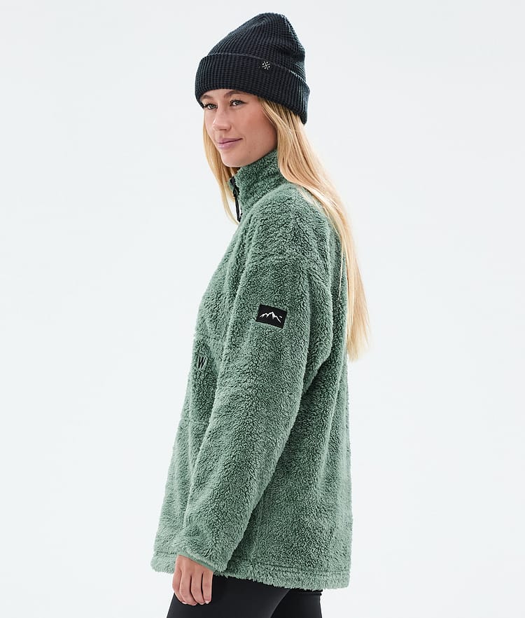 Dope Pile W Fleecegenser Dame Faded Green, Bilde 5 av 7