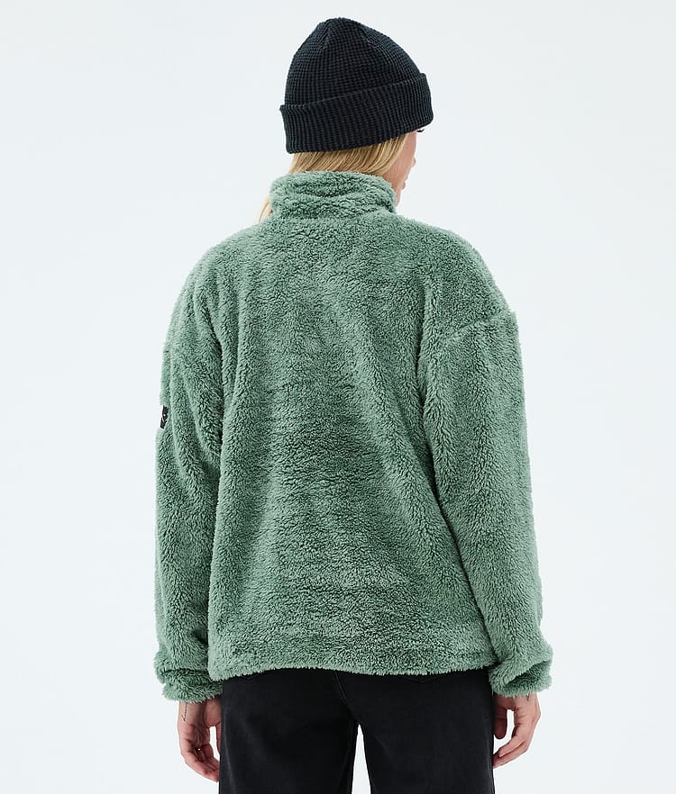 Dope Pile W Fleecegenser Dame Faded Green, Image 6 of 7