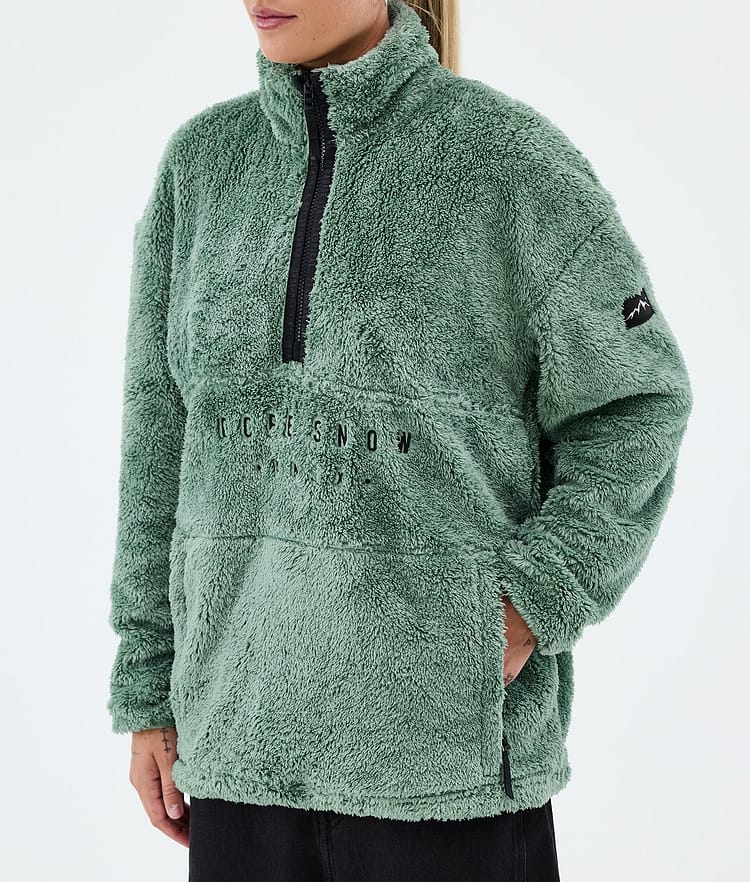 Dope Pile W Fleecegenser Dame Faded Green, Image 7 of 7