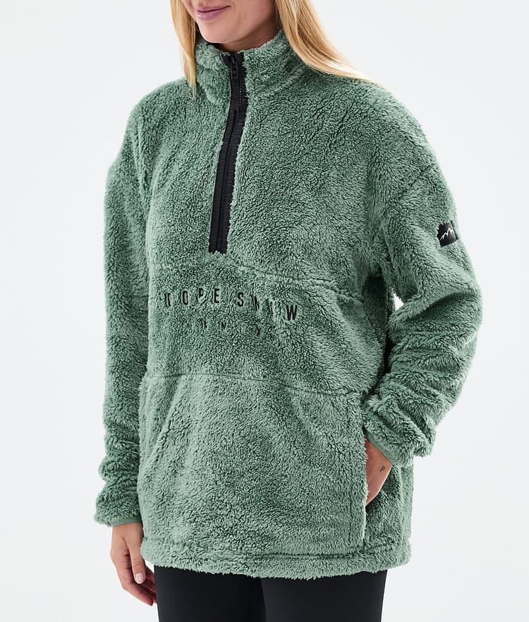 Dope Pile W Fleecegenser Dame Faded Green, Bilde 7 av 7