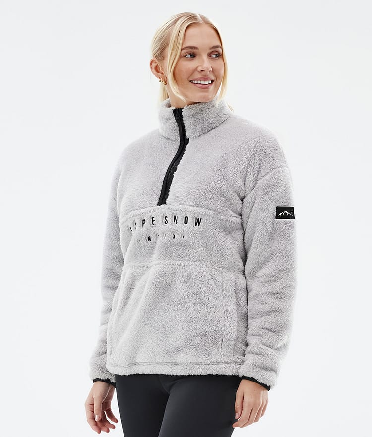 Dope Pile W Fleecegenser Dame Light Grey, Bilde 1 av 7