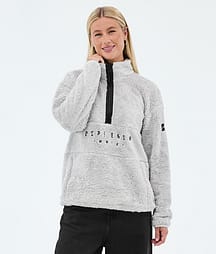 Dope Pile W Fleecegenser Dame Light Grey