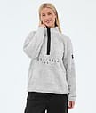 Dope Pile W Fleecegenser Dame Light Grey
