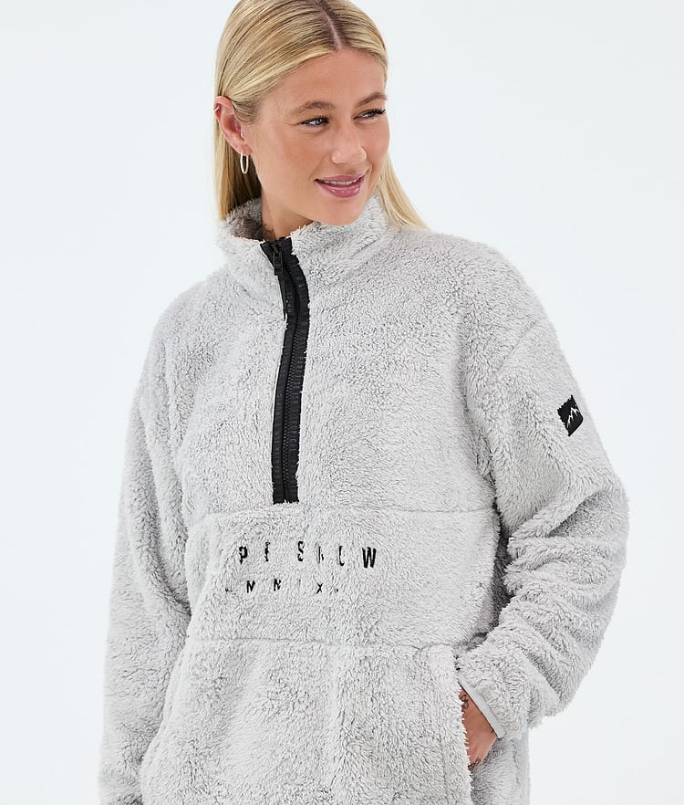 Dope Pile W Fleecegenser Dame Light Grey Renewed, Bilde 2 av 7