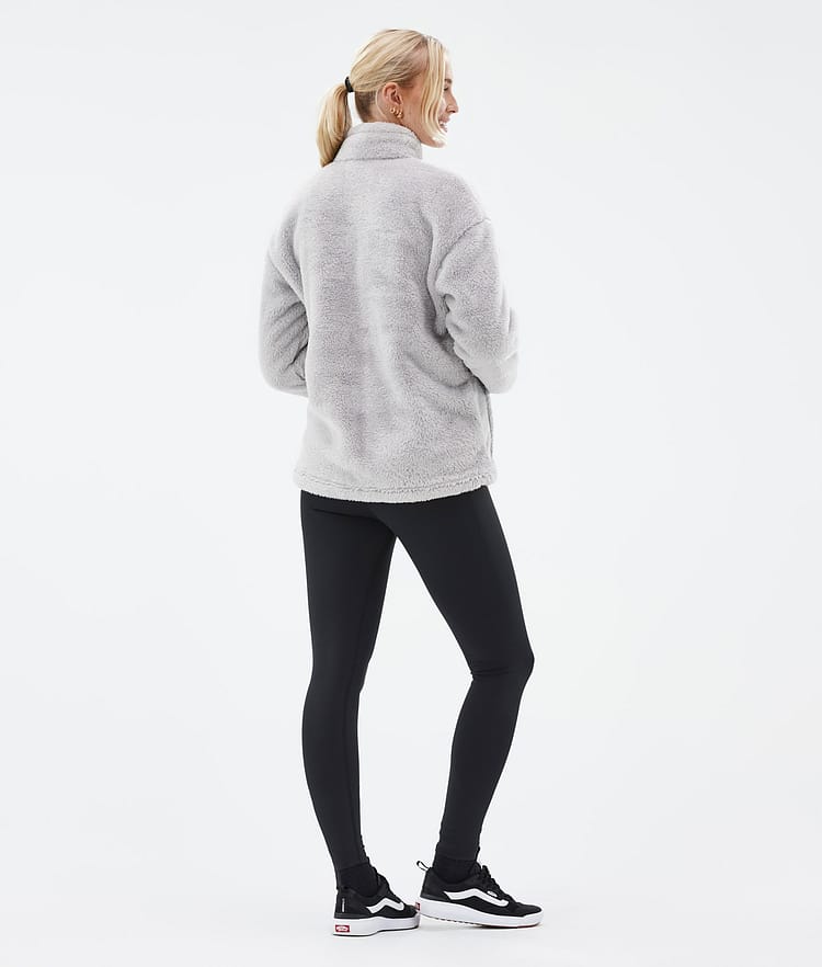Dope Pile W Fleecegenser Dame Light Grey, Bilde 4 av 7