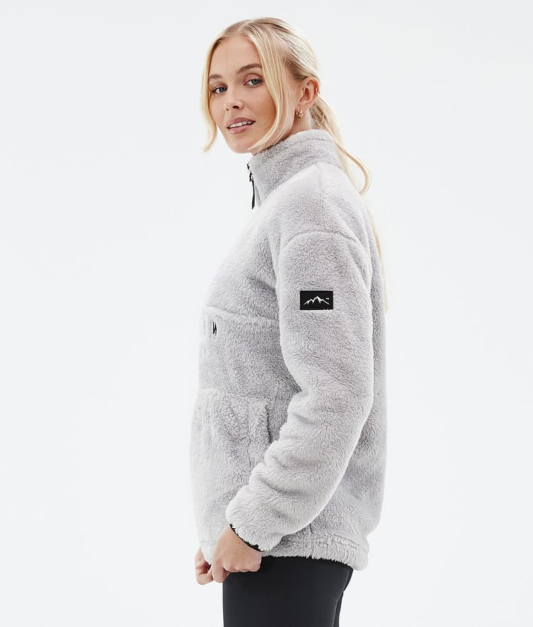 Dope Pile W Fleecegenser Dame Light Grey, Bilde 5 av 7