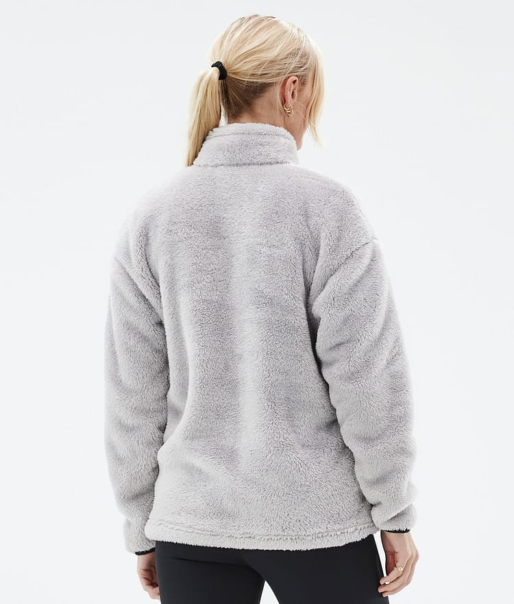 Dope Pile W Fleecegenser Dame Light Grey, Bilde 6 av 7
