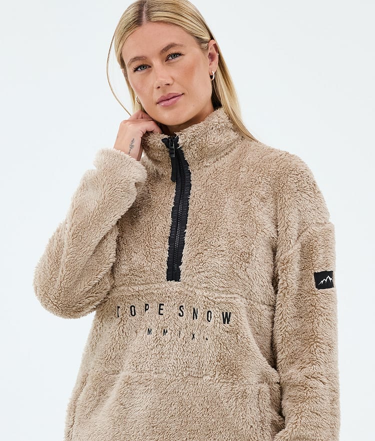 Dope Pile W Fleecegenser Dame Sand, Bilde 2 av 7
