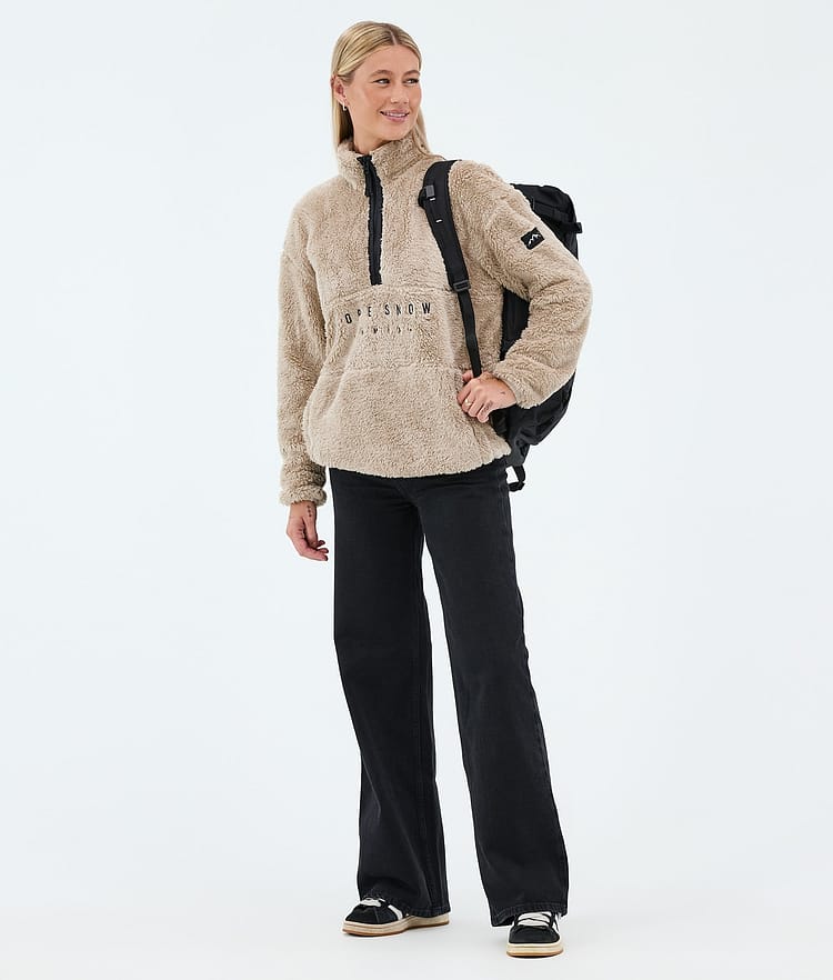 Dope Pile W Fleecegenser Dame Sand, Bilde 3 av 7