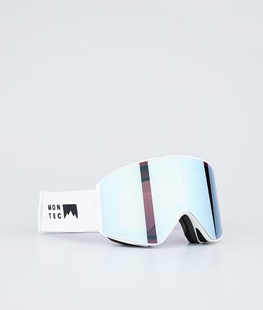 Montec Scope Skibriller White W/White Moon Blue Mirror