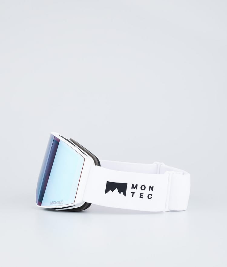 Montec Scope Skibriller White W/White Moon Blue Mirror, Bilde 5 av 6