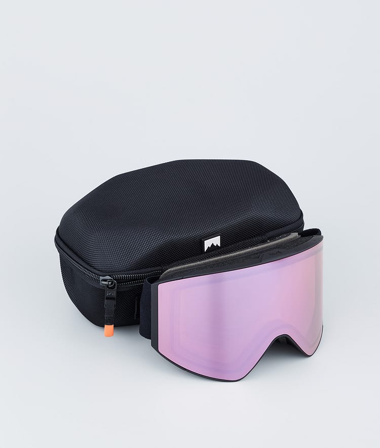 Montec Scope Skibriller Black W/Black Pink Sapphire Mirror, Bilde 4 av 6