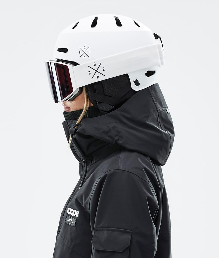 Dope Macon 2.0 Skihjelm X-Up Matte White w/ Black, Bilde 6 av 8