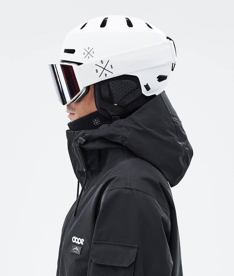 Dope Macon 2.0 Skihjelm X-Up Matte White w/ Black, Bilde 8 av 8