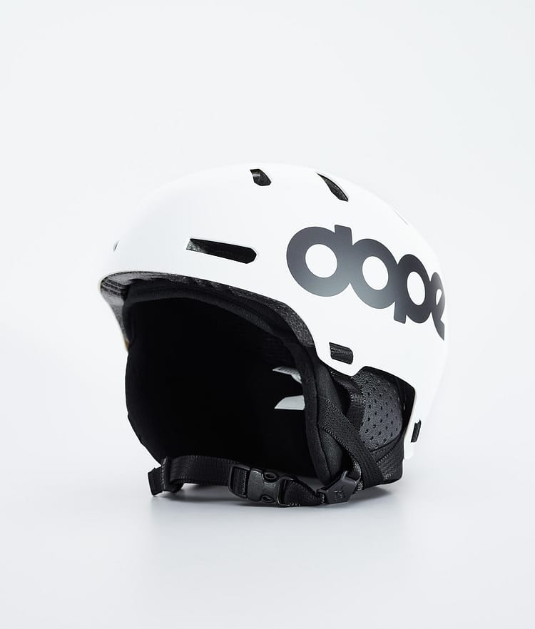 Dope Macon 2.0 Skihjelm Classic Matte White w/ Black