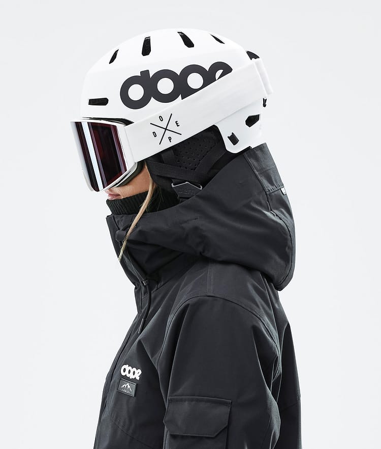 Dope Macon 2.0 Skihjelm Classic Matte White w/ Black, Bilde 6 av 8