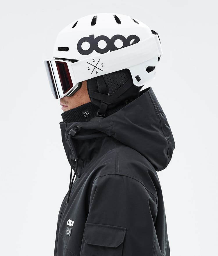 Dope Macon 2.0 Skihjelm Classic Matte White w/ Black, Bilde 8 av 8