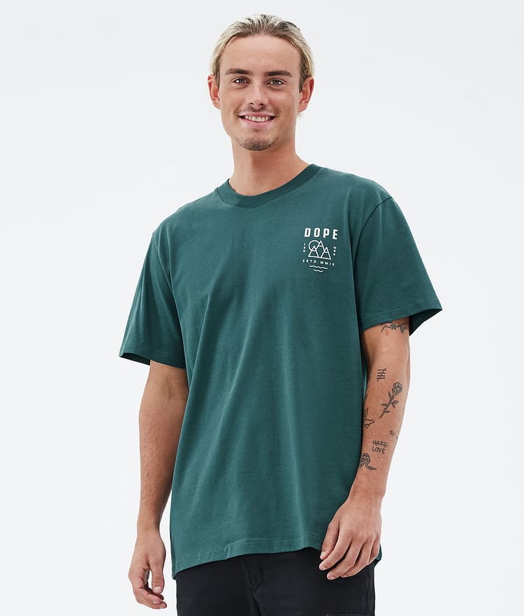 Dope Standard T-shirt Herre Summit Bottle Green, Bilde 2 av 5