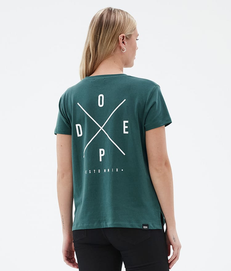 Dope Standard W T-shirt Dame 2X-Up Bottle Green, Bilde 2 av 6