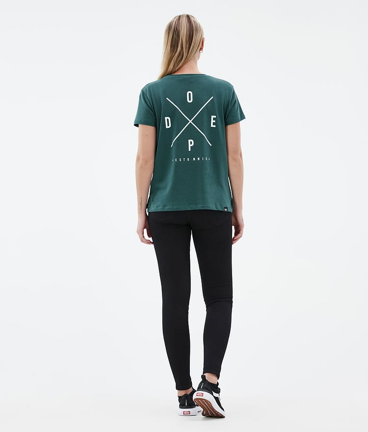 Dope Standard W T-shirt Dame 2X-Up Bottle Green, Bilde 4 av 6