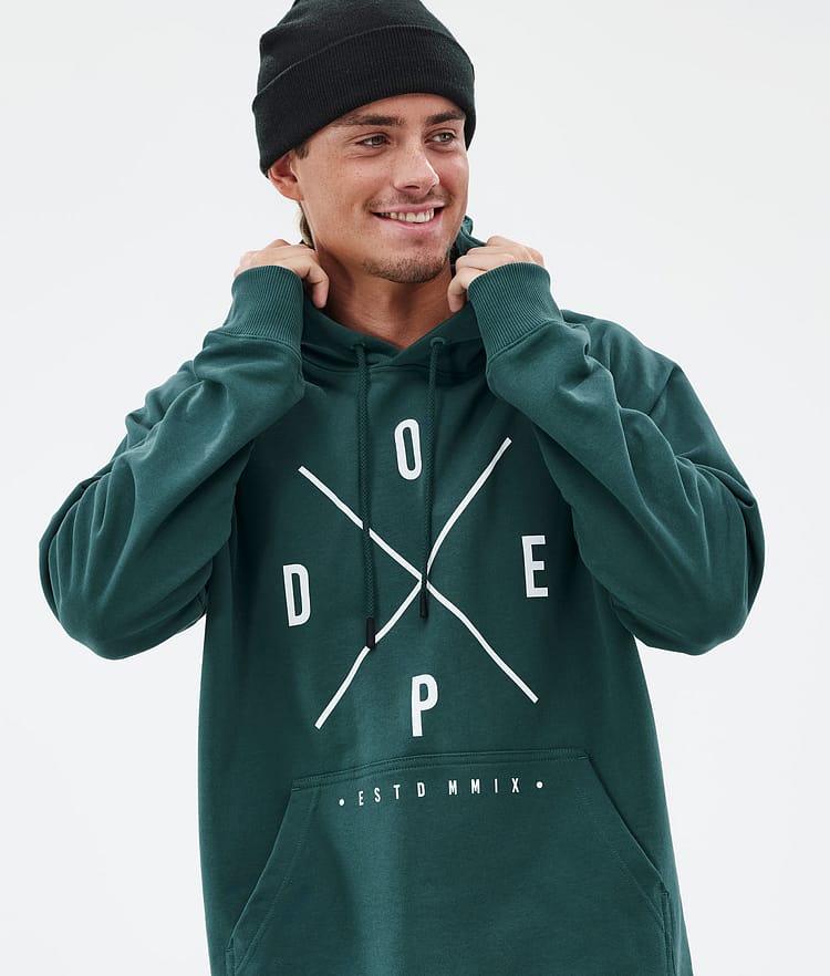 Dope Common Hood Herre 2X-Up Bottle Green, Bilde 2 av 7