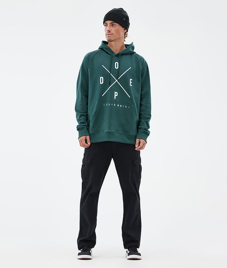 Dope Common Hood Herre 2X-Up Bottle Green, Bilde 3 av 7