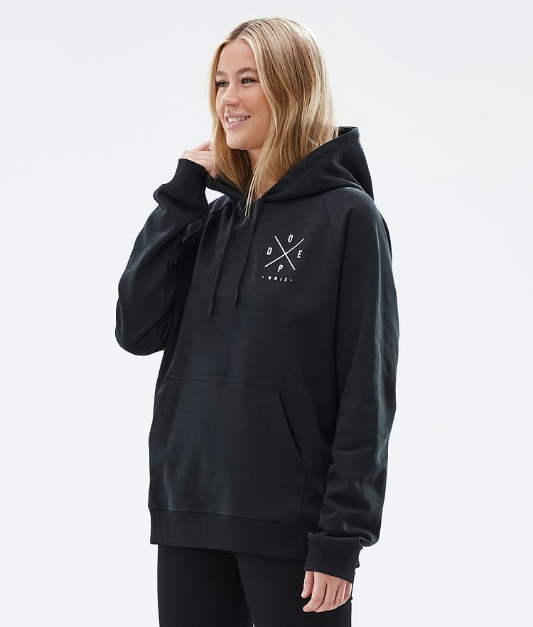 Dope Common W Hood Dame 2X-Up Black, Bilde 1 av 7