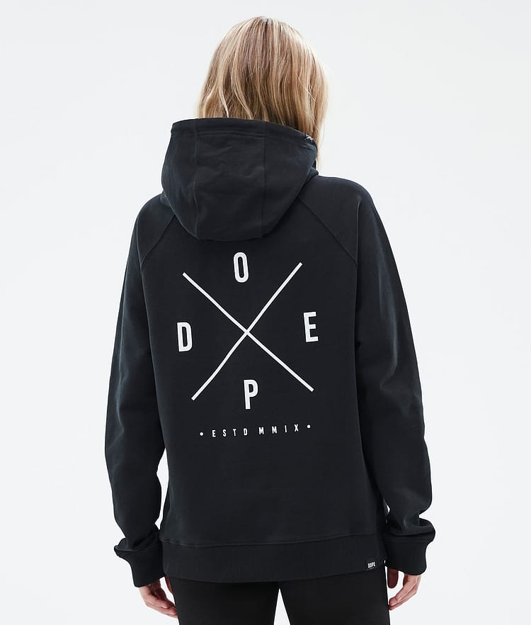 Dope Common W Hood Dame 2X-Up Black, Bilde 2 av 7