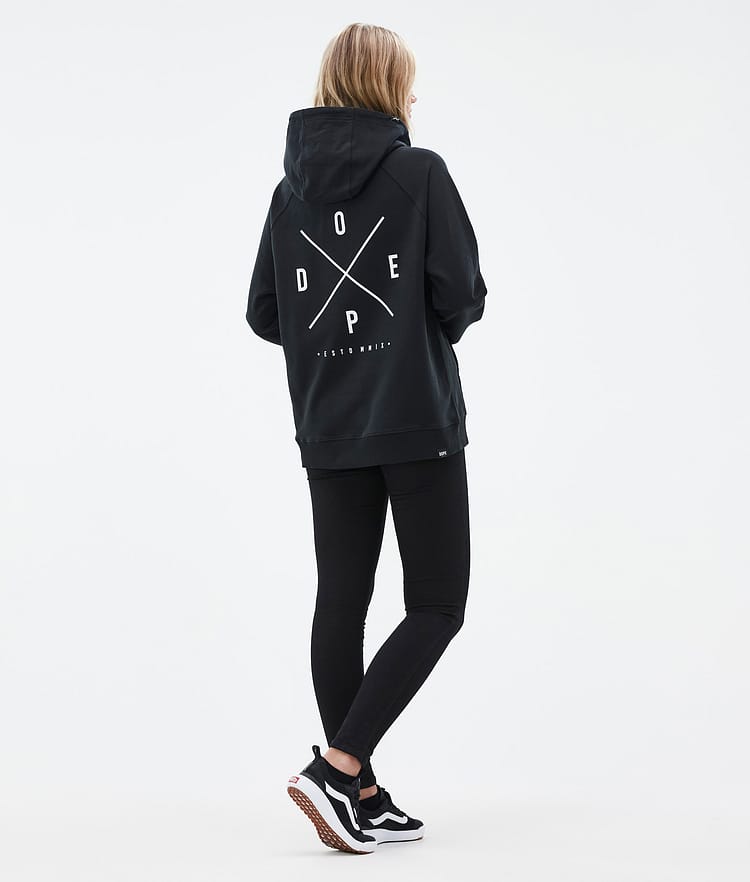 Dope Common W Hood Dame 2X-Up Black, Bilde 4 av 7