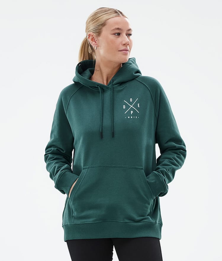 Dope Common W Hood Dame 2X-Up Bottle Green, Bilde 1 av 7