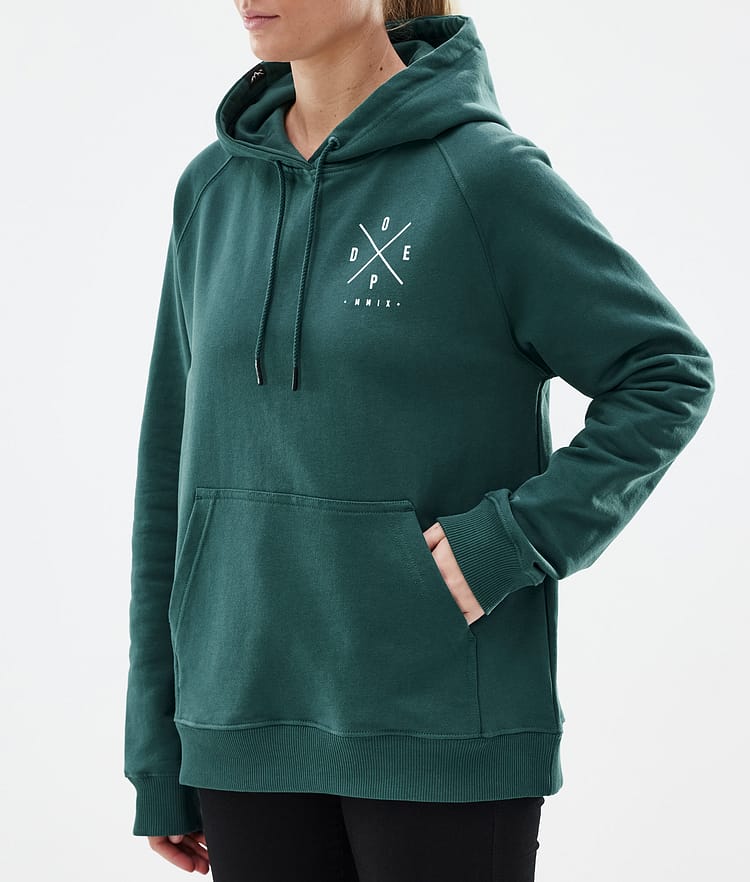 Dope Common W Hood Dame 2X-Up Bottle Green, Bilde 6 av 7