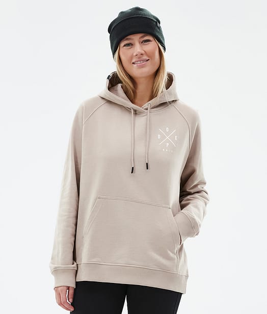 Dope Common W Hood Dame 2X-Up Sand
