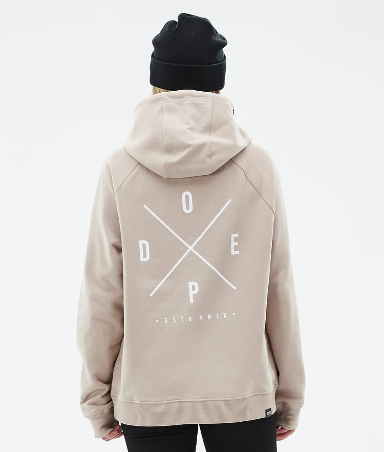 Dope Common W Hood Dame 2X-Up Sand, Bilde 2 av 7