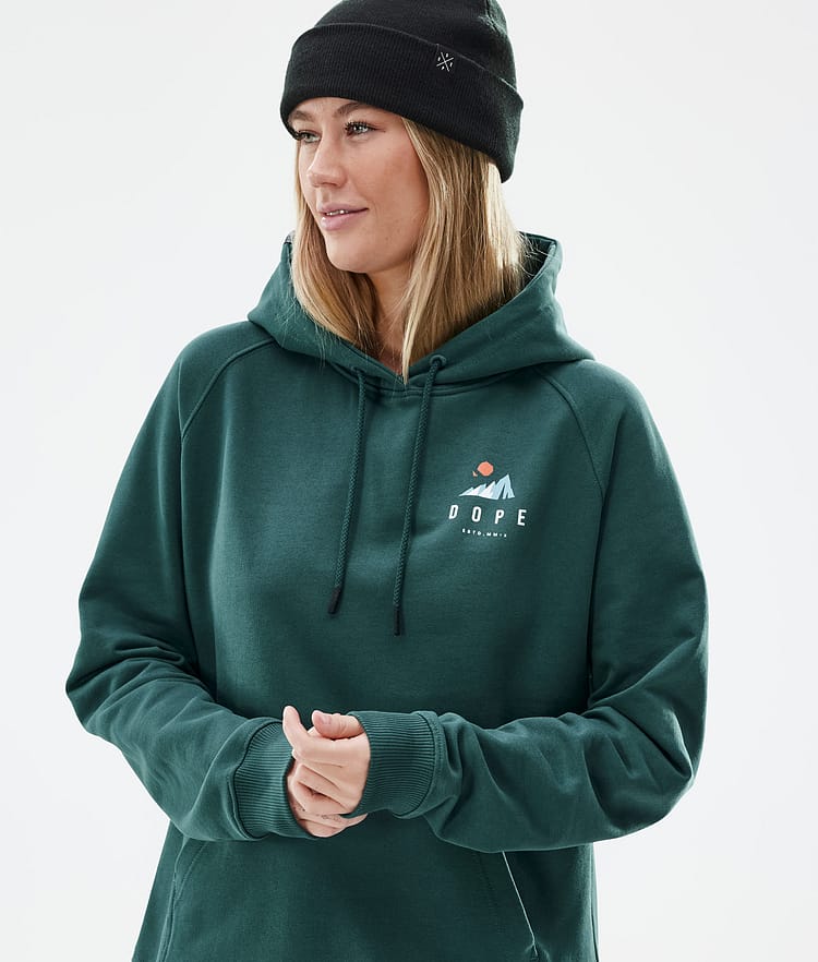 Dope Common W Hood Dame Ice Bottle Green, Bilde 2 av 7