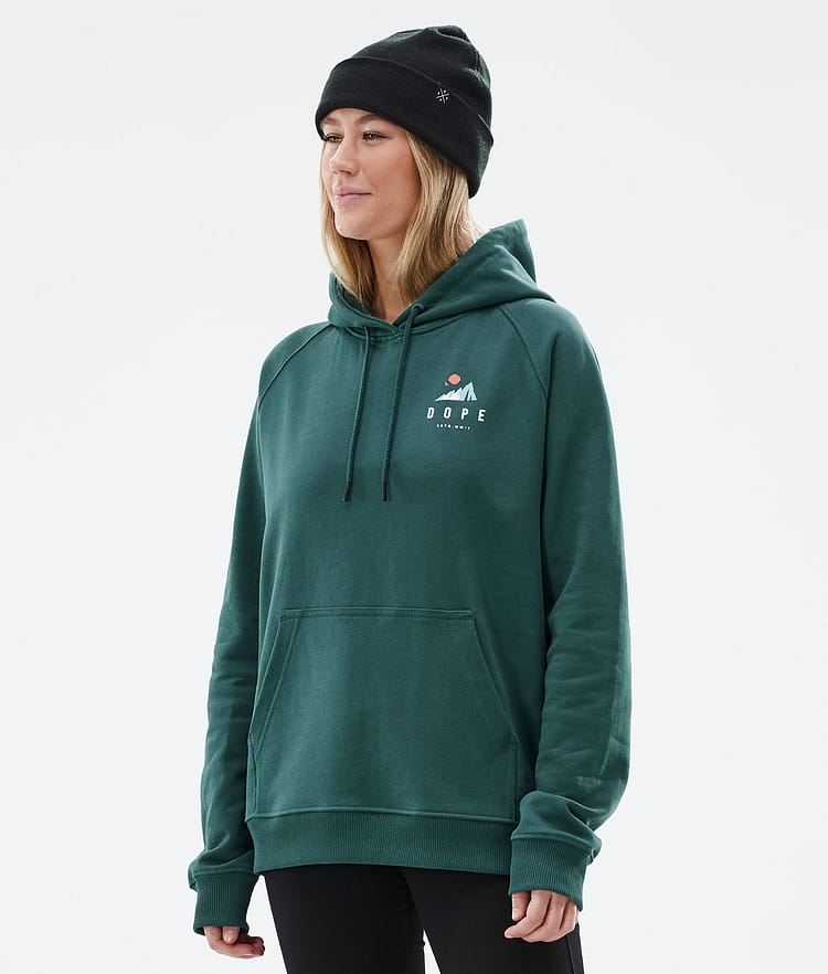 Dope Common W Hood Dame Ice Bottle Green, Bilde 3 av 7