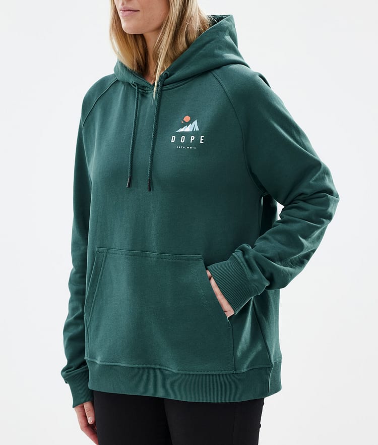 Dope Common W Hood Dame Ice Bottle Green, Bilde 6 av 7