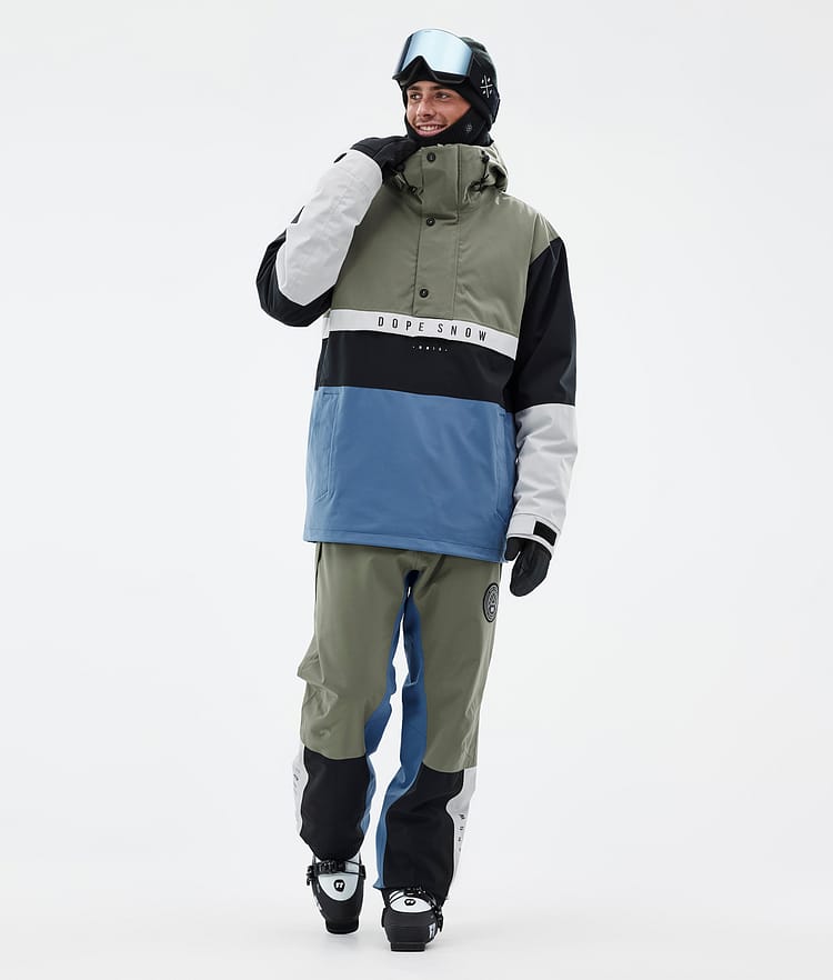 Dope Legacy Track Skijakke Herre Greenish/Light Grey/Black/Blue Steel, Bilde 2 av 8