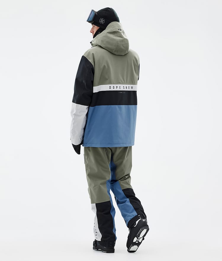 Dope Legacy Track Skijakke Herre Greenish/Light Grey/Black/Blue Steel, Bilde 4 av 8