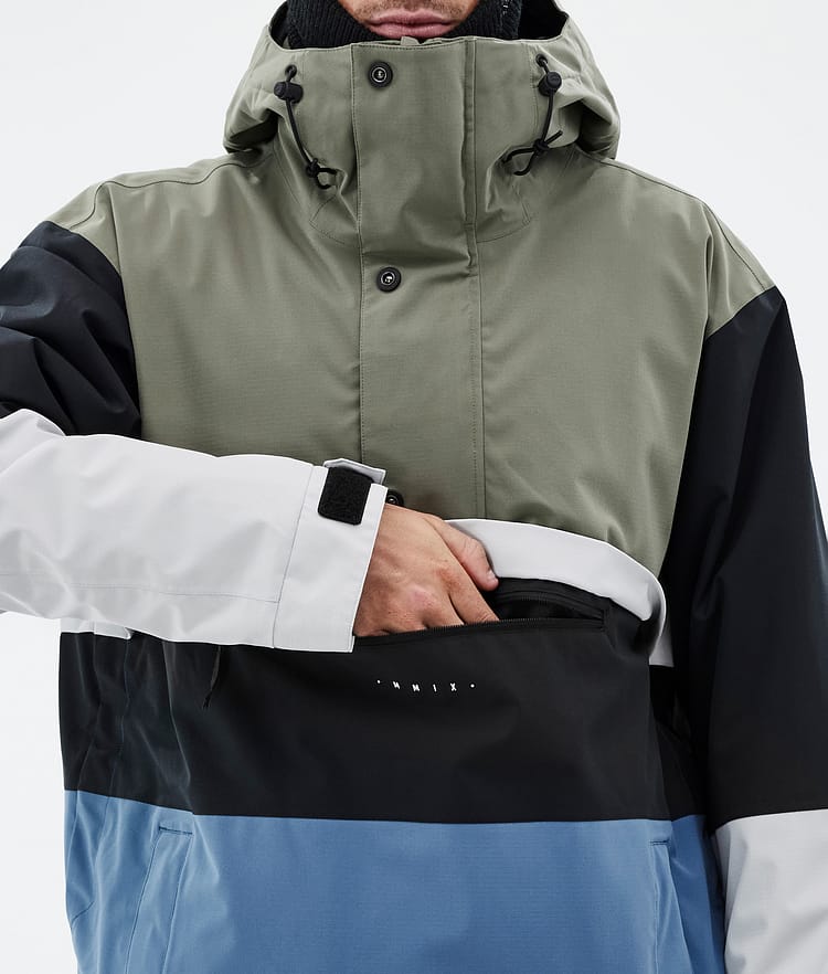 Dope Legacy Track Skijakke Herre Greenish/Light Grey/Black/Blue Steel, Bilde 8 av 8