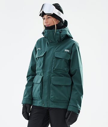 Dope Zenith W Snowboardjakke Dame Bottle Green Renewed