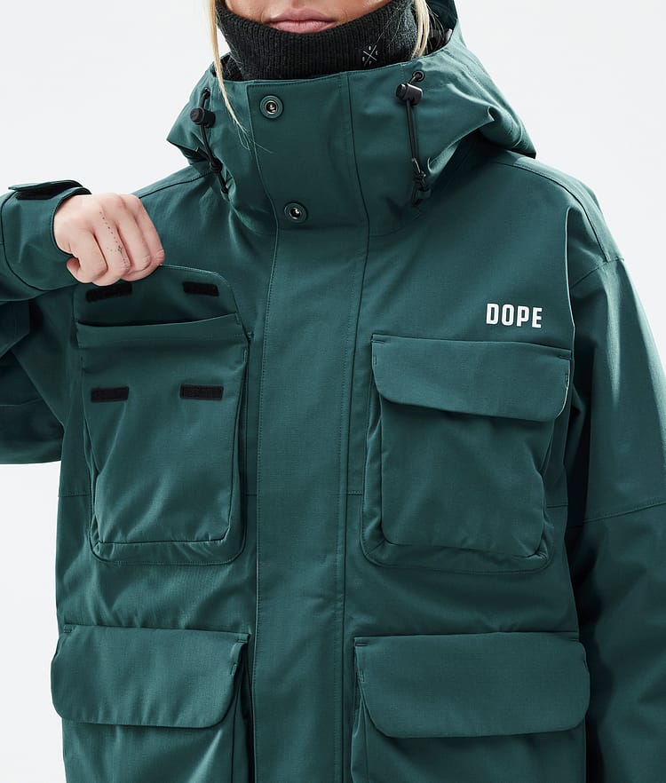 Dope Zenith W Snowboardjakke Dame Bottle Green