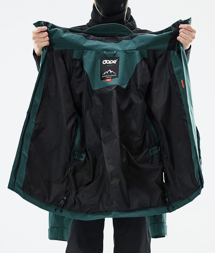 Dope Zenith W Snowboardjakke Dame Bottle Green Renewed, Bilde 10 av 10