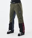 Dope Blizzard Track Skibukse Herre OIive Green/Burgundy/Metal Blue/Black