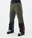 Dope Blizzard Track Skibukse Herre OIive Green/Burgundy/Metal Blue/Black