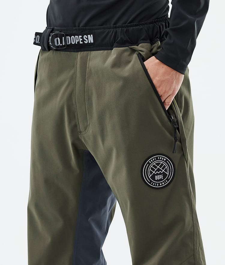 Dope Blizzard Track Skibukse Herre OIive Green/Burgundy/Metal Blue/Black, Bilde 5 av 5