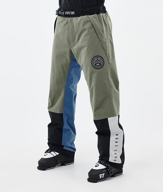 Dope Blizzard Track Skibukse Herre Greenish/Light Grey/Black/Blue Steel