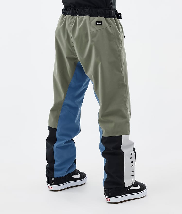Dope Blizzard Track Snowboardbukse Herre Greenish/Light Grey/Black/Blue Steel, Bilde 4 av 5