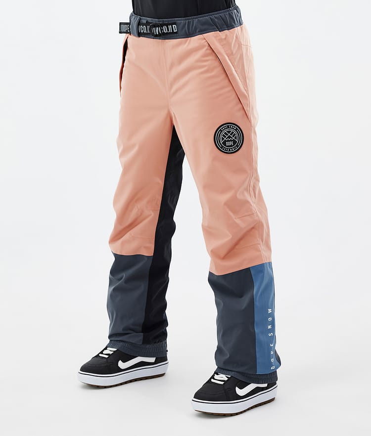 Dope Blizzard Track W Snowboardbukse Dame Faded Peach/Blue Steel/Black/Metal Blue, Bilde 1 av 5
