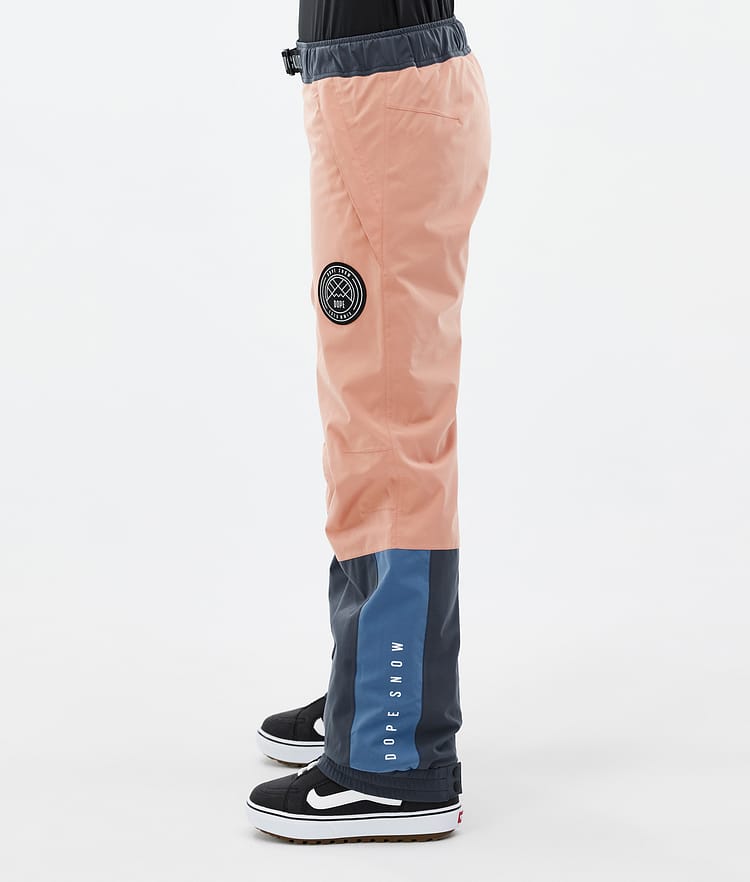 Dope Blizzard Track W Snowboardbukse Dame Faded Peach/Blue Steel/Black/Metal Blue, Bilde 3 av 5